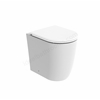 Tavistock Compass Round Back to Wall Rimless WC Pan - White