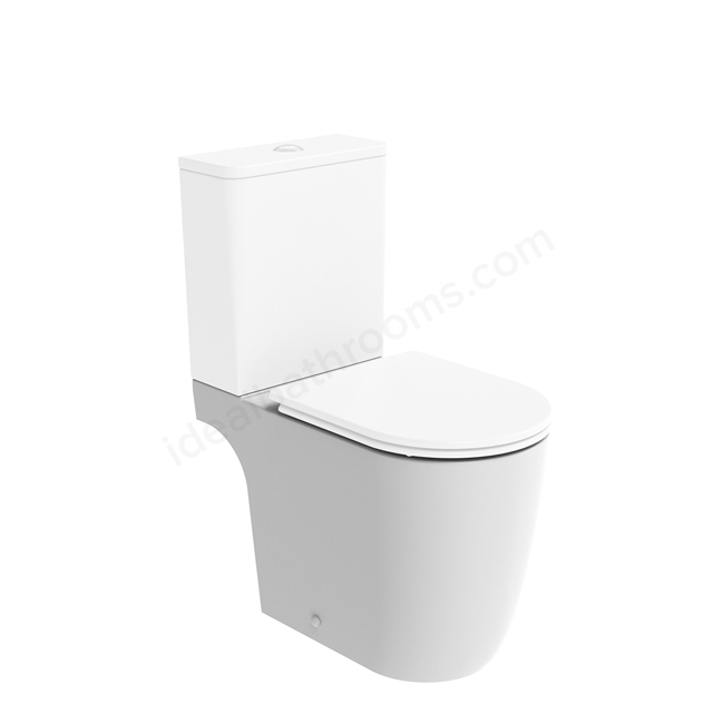 Tavistock Compass Round Open Back Close Coupled WC Pan - White