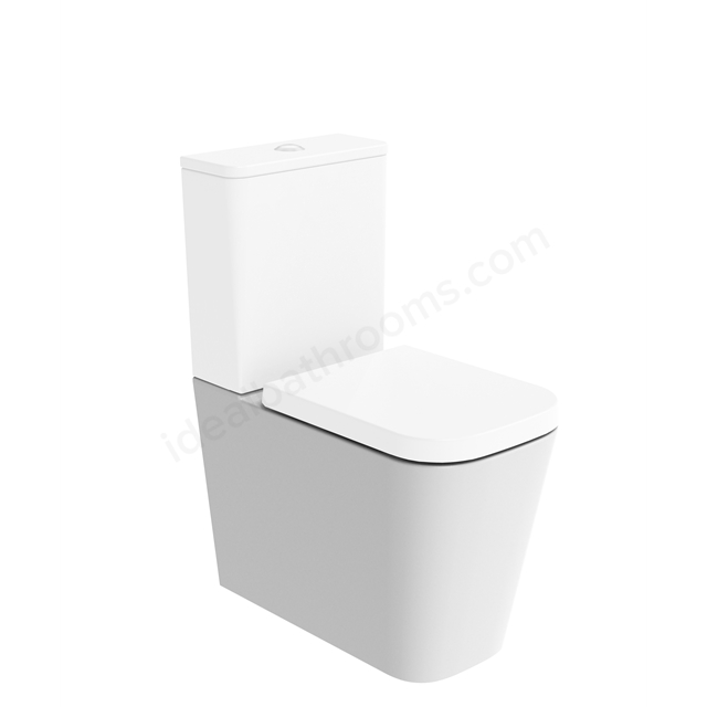 Tavistock Compass Square Close Coupled Fully Enclosed WC Pan - White