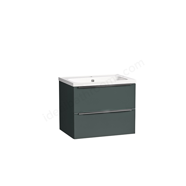 Tavistock Cadence 600 Wall Mounted Vanity Unit - Viridian Green