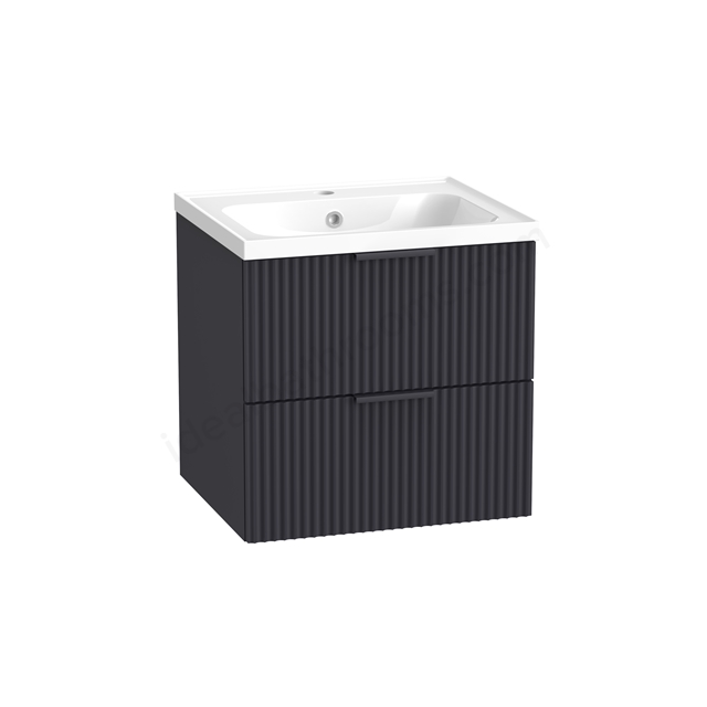 Tavistock Cadence 500mm Fluted Wall Mounted Unit - Storm Grey