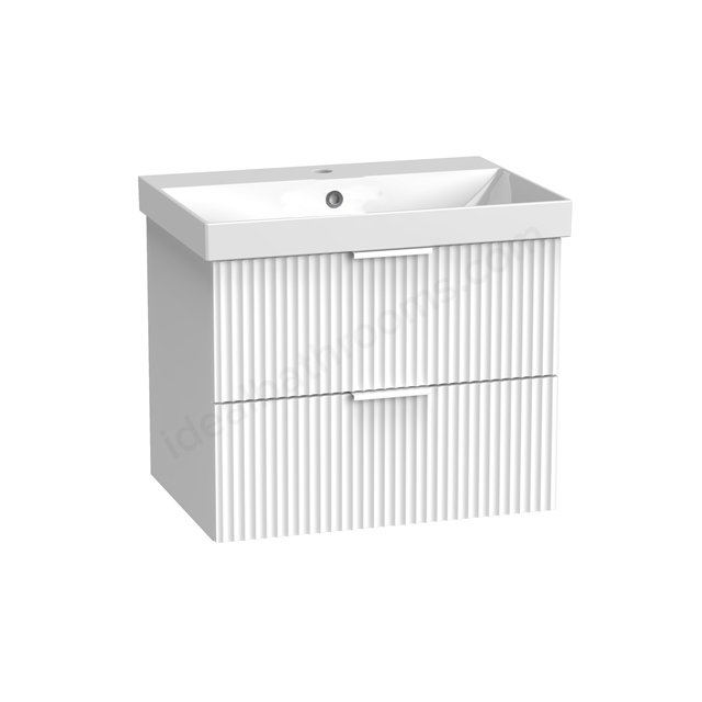 Tavistock Cadence 600mm Fluted Wall Mounted Unit - Matt White