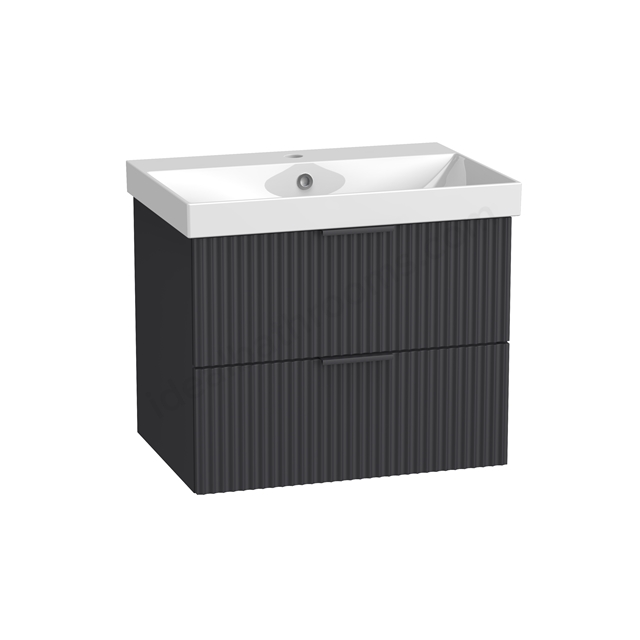 Tavistock Cadence 600mm Fluted Wall Mounted Unit - Storm Grey