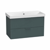 Tavistock Cadence 800mm Fluted Wall Mounted Unit - Viridian Green