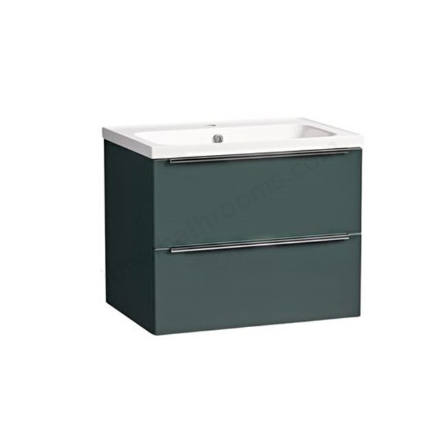 Tavistock Compass 600 Wall Mounted Vanity Unit - Viridian Green