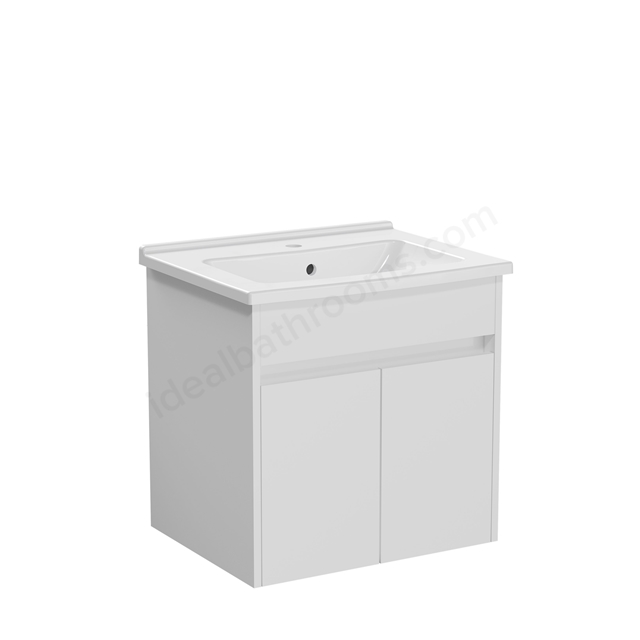 VitrA S50+ 600mm Vanity Unit w/ Doors - White High Gloss