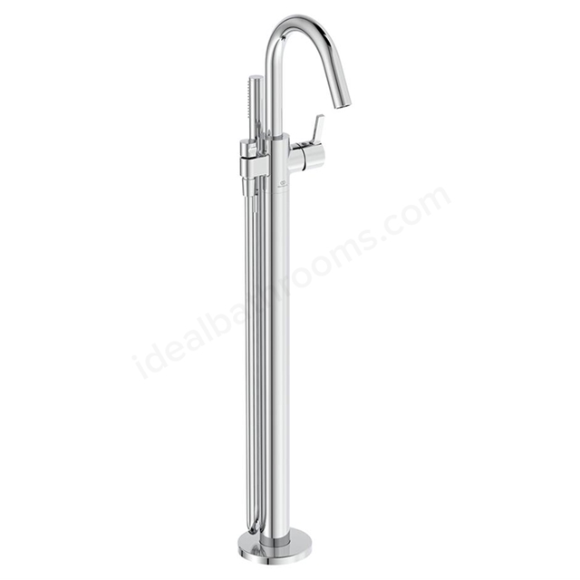 Atelier Joy SL Freestanding Bath Shower Mixer w/ Shower Set - Chrome