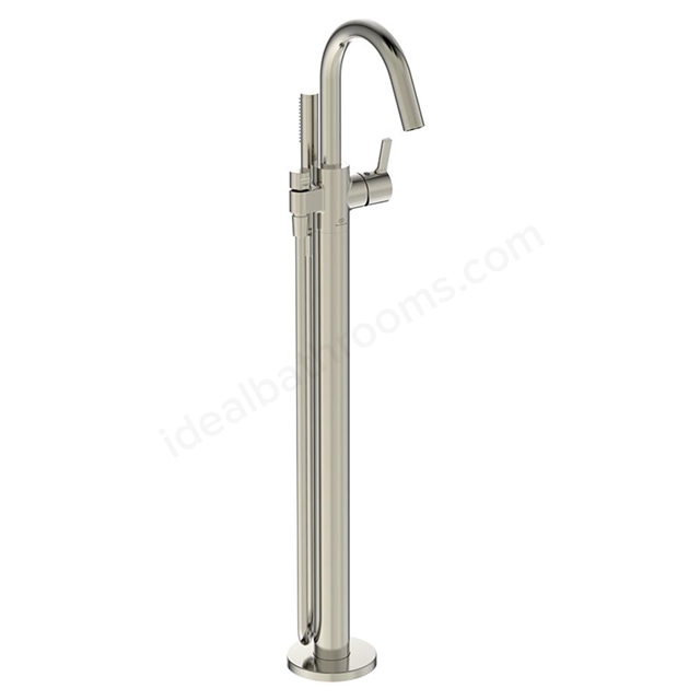 Atelier Joy SL Freestanding Bath Shower Mixer w/ Shower Set - Silver Storm