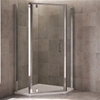 Mira LEAP Pentagonal Shower Enclosure Panels (No Door); 6MM Glass; 1200x900mm; Chrome