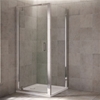 Mira LEAP Pivot Shower Door; 6MM Glass; 760mm Wide; Chrome