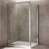 Mira LEAP Sliding Shower Door; 6MM Glass; 1200mm Wide; Chrome