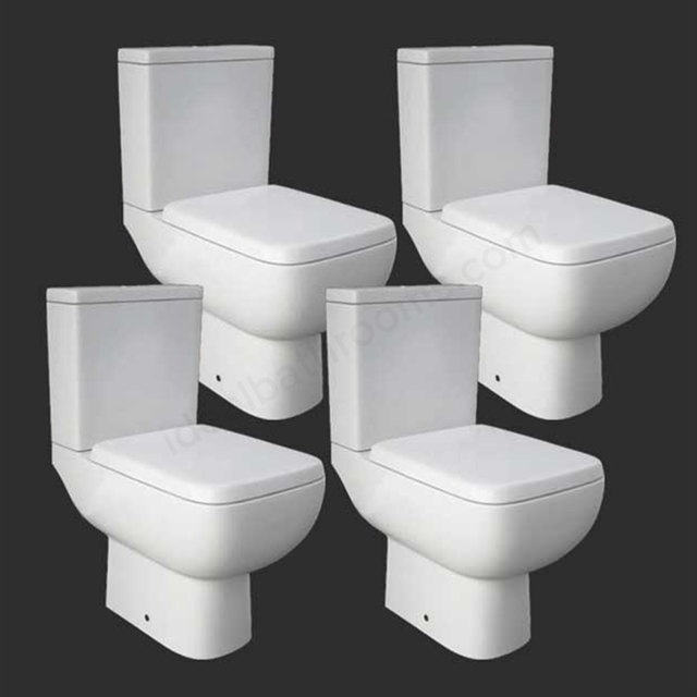 RAK Series 600 full access WC pack with soft-close seat x4