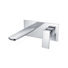 Swan Hazeley Wall Mounted Basin Filler w/ Pop Up Waste - Chrome