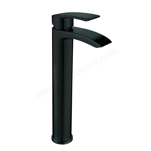 Swan Linford Electroplated Tall Mono Basin Mixer w/ Pop Up Waste - Black