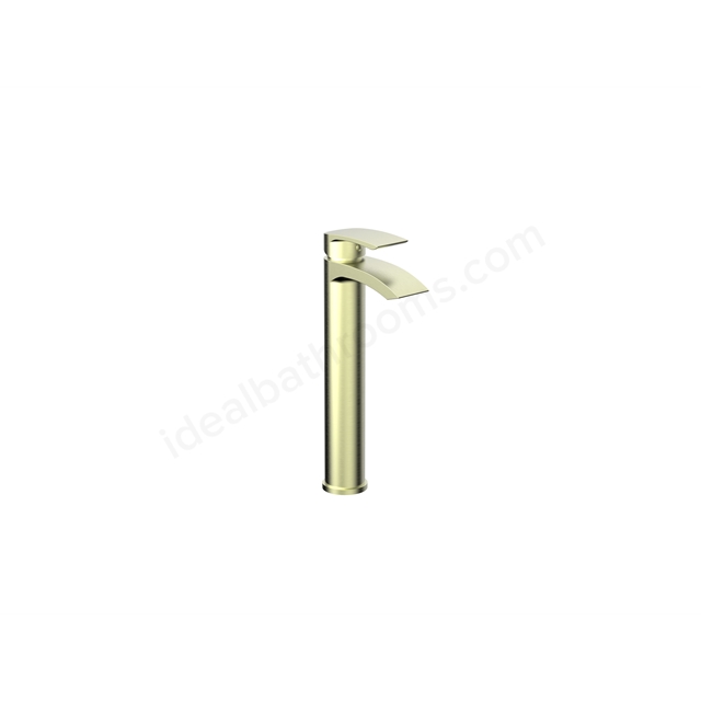 Swan Linford PVD Coated Tall Mono Basin Mixer w/ Pop Up Waste - Brushed Brass