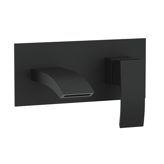 Swan Linford Electroplated Wall Mounted Bath Filler - Black