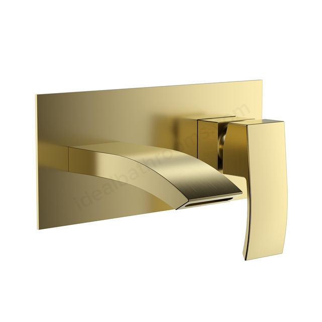 Swan Linford PVD Coated Wall Mounted Bath Filler - Brushed Brass