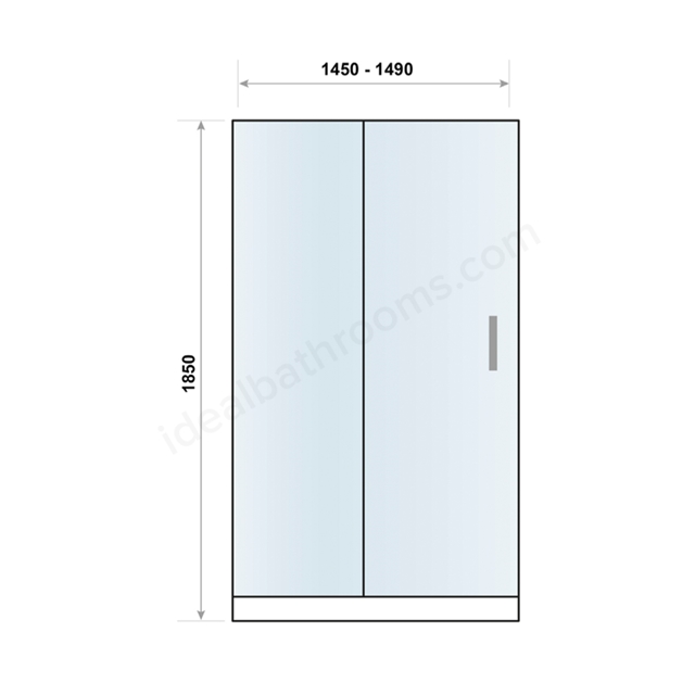 Swan Walton 6mm x 1500mm Sliding Shower Door