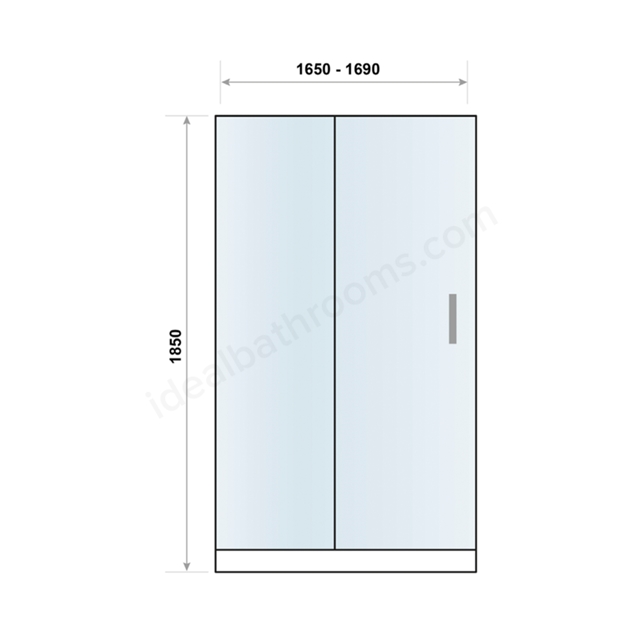 Swan Walton 6mm x 1700mm Sliding Shower Door