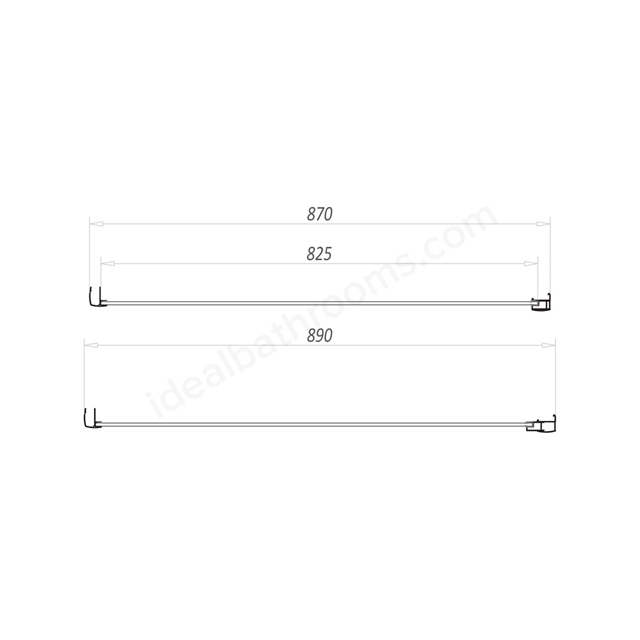 Swan Walton 6mm x 900mm Side Shower Panel