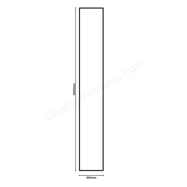 Swan Walton 6mm x 300mm x 2000mm Return Shower Panel 