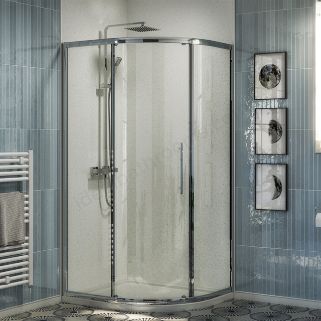 Swan Walton 6mm x 1000mm x 800mm 1 Door Quadrant Shower Enclosure