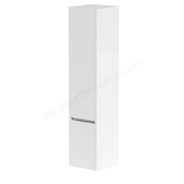 Swan Glebe 1625mm x 380mm x 375mm 2 Door Tall Boy Storage Unit - Matt White