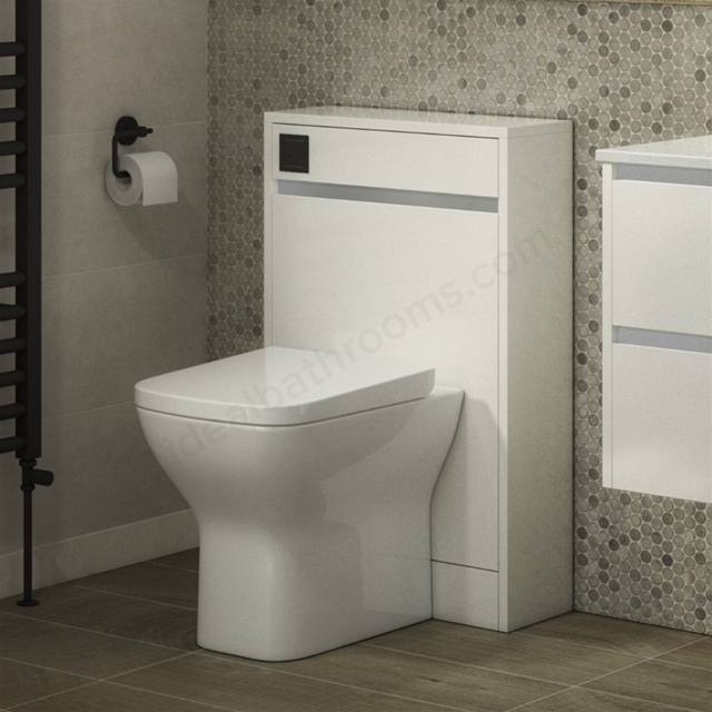 Swan Glebe 500mm x 810mm x 195mm WC Unit Only - Matt White