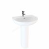 Swan Willen 550mm Round 1 Tap Hole Basin - White