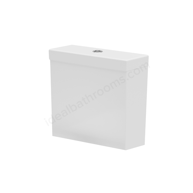 Swan Lodge Square 380mm x 380mm 6/4L Dual Flush Cistern & Mechanism - White