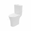 Swan Willen Rimless Comfort Height Close Coupled Open Back WC Pan - White