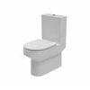 Swan Willen Round Rimless Comfort Height Close Coupled Closed Back WC Pan - White