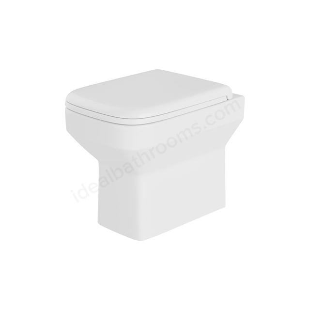 Swan Lodge 400mm x 500mm x 340mm Back To Wall Rimless WC Pan - White