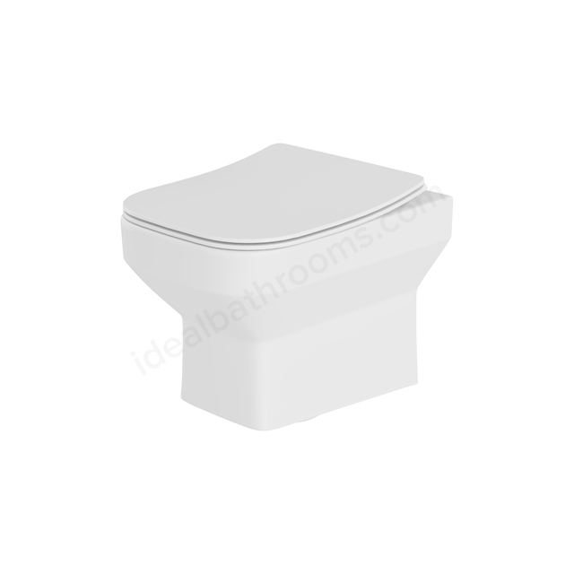 Swan Lodge 360mm x 500mm x 350mm Wall Hung Rimless WC Pan - White