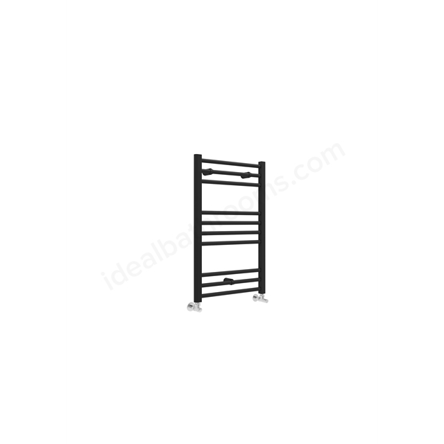 Swan Campbell Straight 800 x 400mm Towel Warmer - Matt Black