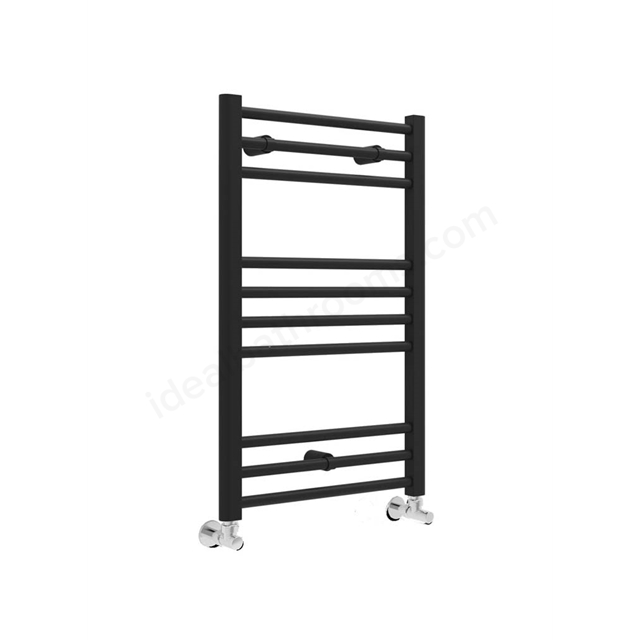 Swan Campbell Straight 800 x 600mm Towel Warmer - Matt Black