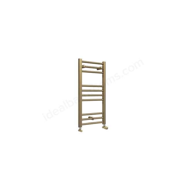 Swan Campbell Straight 800 x 400mm Towel Warmer - Brass