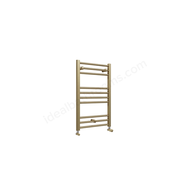 Swan Campbell Straight 800 x 500mm Towel Warmer - Brass