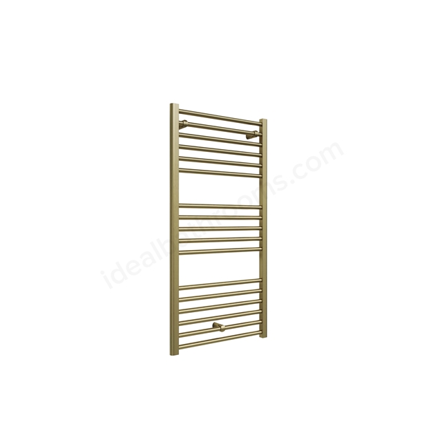 Swan Campbell Straight 1200 x 600mm Towel Warmer - Brass