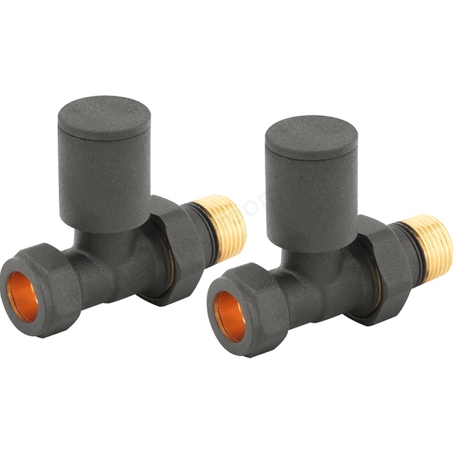 Swan Ouse Non-Thermostatic Straight Valve - Anthracite