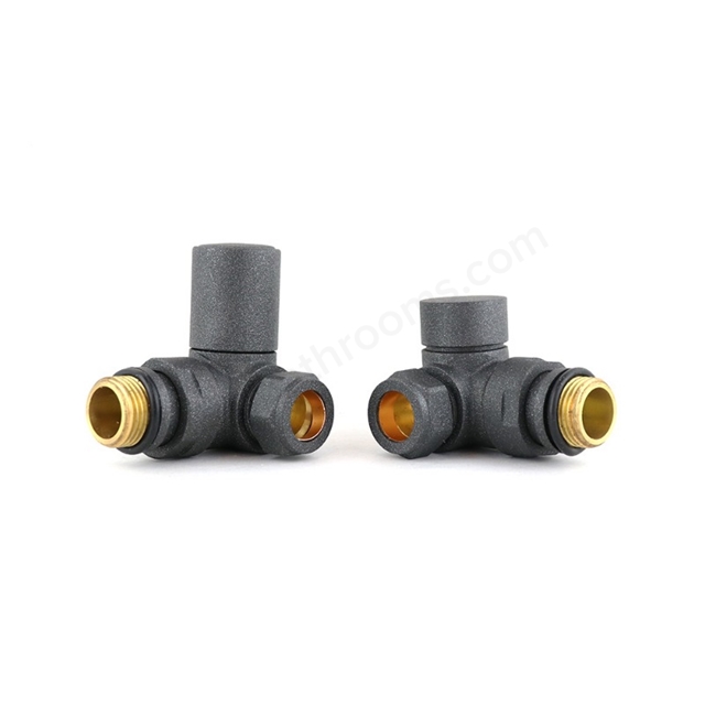 Swan Ouse Non-Thermostatic Corner Valve - Anthracite