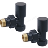 Swan Ouse Non-Thermostatic Angled Valve - Black