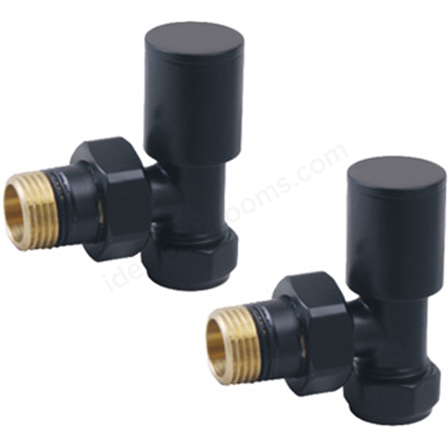 Swan Ouse Non-Thermostatic Angled Valve - Black