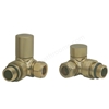 Swan Ouse Non-Thermostatic Corner  Valve - Brushed Brass