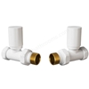 Swan Ouse Non-Thermostatic Straight Valve - White