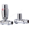 Swan Ouse Thermostatic Straight Valve  - Chrome