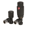 Swan Ouse Thermostatic Angled Valve - Black