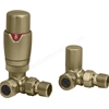 Swan Ouse Thermostatic Corner Valve - Brushed Brass