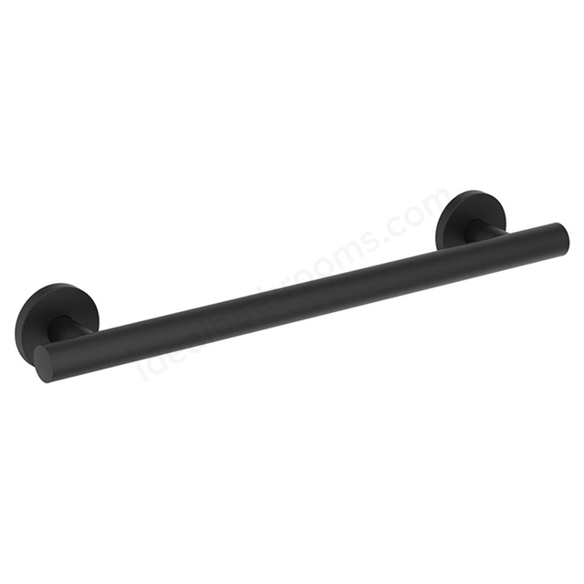 Armitage Shanks Contemporary 21 600mm Straight Grab Rail (60mm Projection) - Black