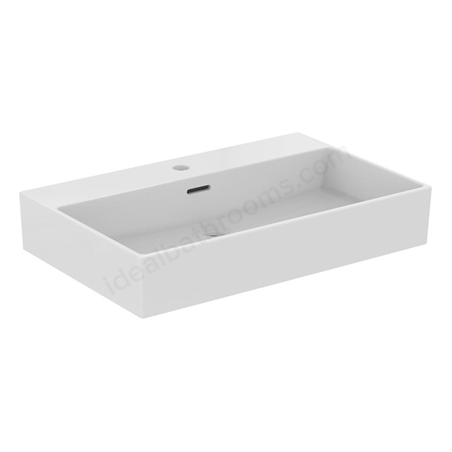 Atelier Extra 700mm x 450mm 1 Tap Hole Basin w/ Overflow - Silk White